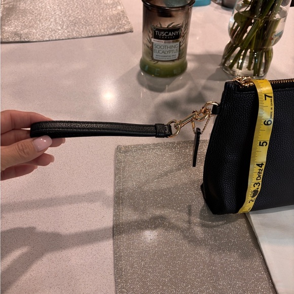 Coach Black Pebbled Leather Pouch - Picture 4 of 6